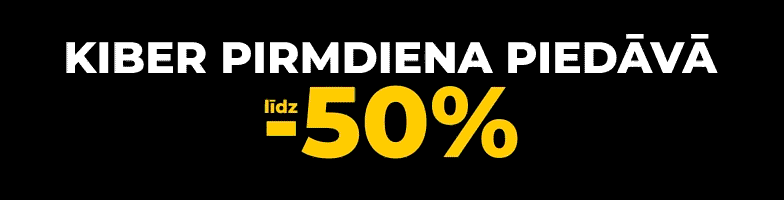 Kiber pirmdiena piedāvā līdz -50% Kiber pirmdiena piedāvā līdz -50%