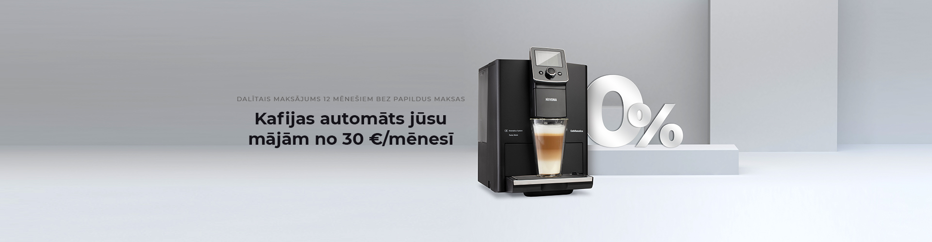 Kafijas automāti sākot no 30€/mēnesī