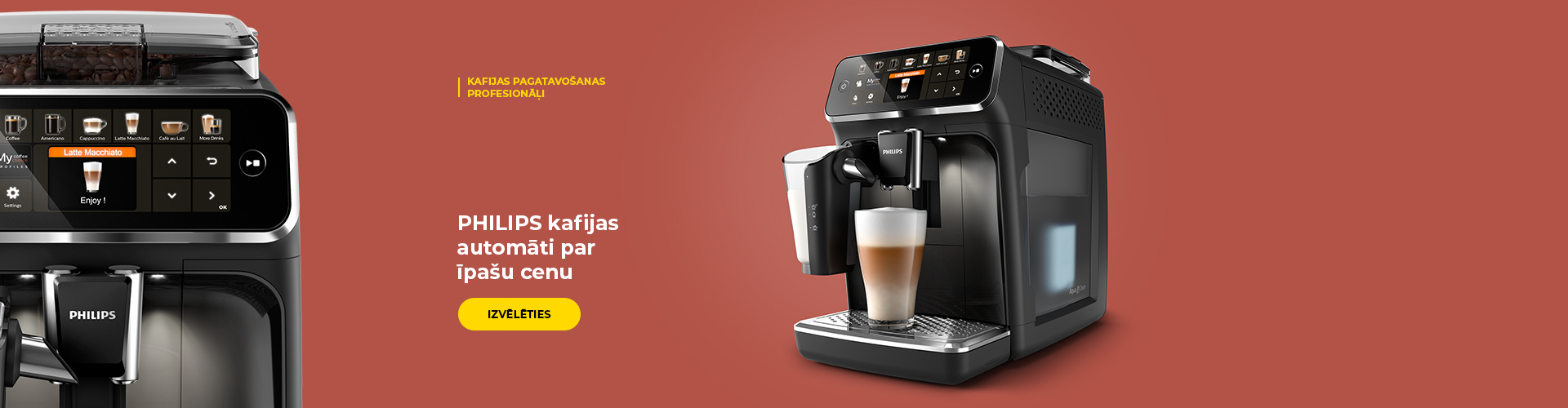 Special prices for Philips coffee machines