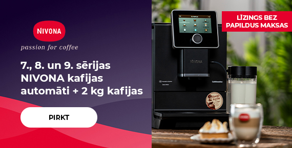 7., 8. un 9. sērijas NIVONA kafijas automāti + 2 kg kafijas