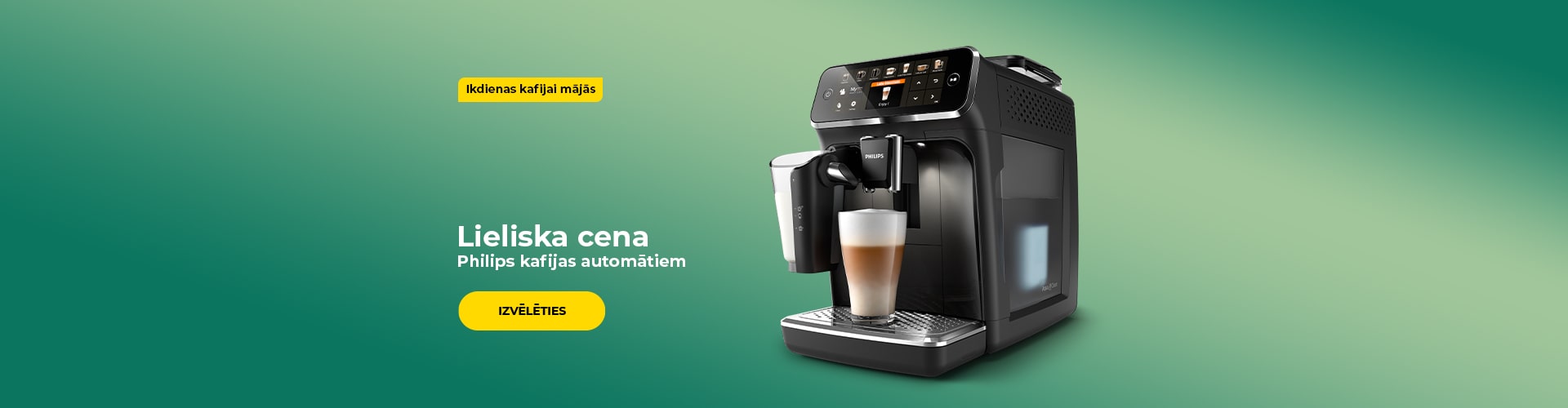 Lieliska cena Philips kafijas automātiem