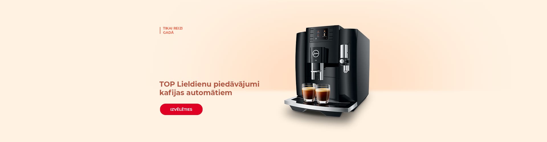 TOP Lieldienu piedāvājumi kafijas automātiem
