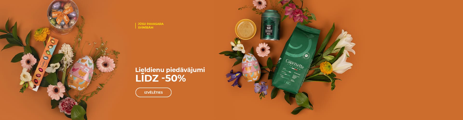Lieldienu piedāvājumi līdz -50%