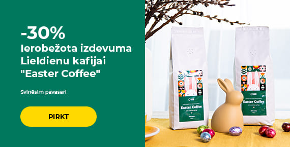 "-30% Ierobežota izdevuma Lieldienu kafijai ""Easter Coffee"""