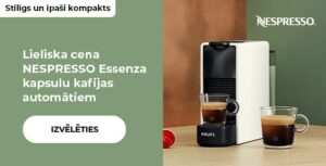 Lieliska cena NESPRESSO Essenza kapsulu kafijas automātiem