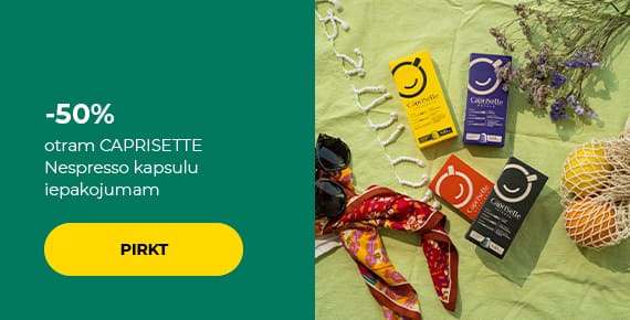 -50% otram CAPRISETTE Nespresso kapsulu iepakojumam