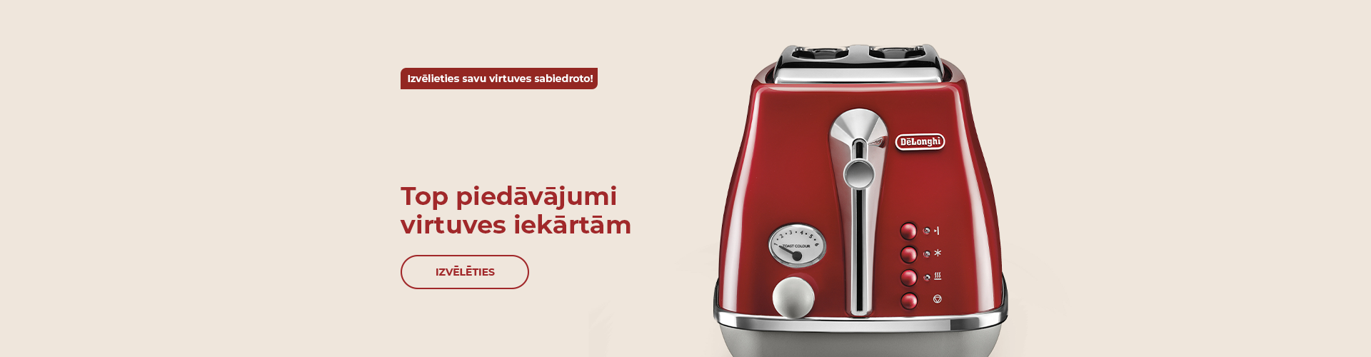 Top piedāvājumi virtuves iekārtām