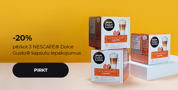 -20%, pērkot 3 NESCAFÉ® Dolce Gusto® kapsulu iepakojumus