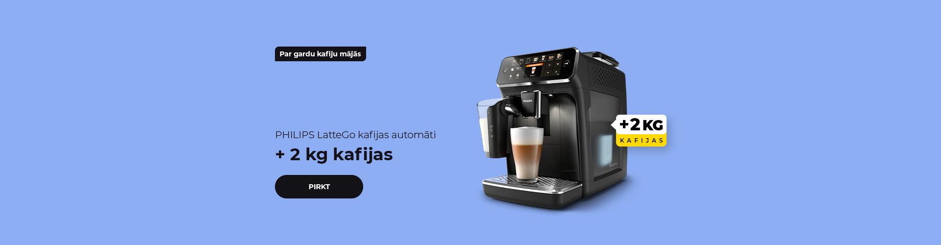PHILIPS LatteGo kafijas automāti + 2 kg kafijas