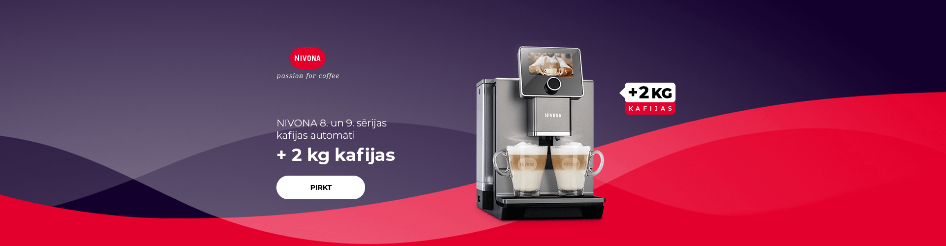 NIVONA 8. un 9. sērijas kafijas automāti + 2 kg kafijas